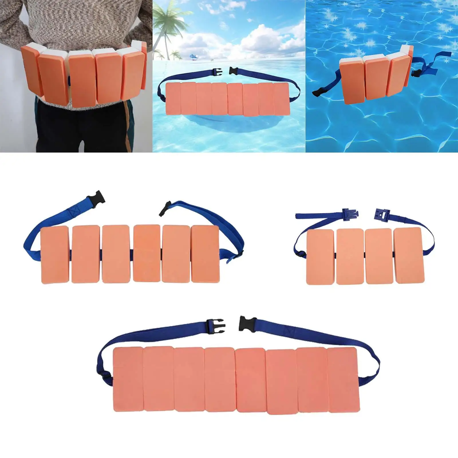 Swim Floating Board Adjustable Learn Swimming Water Running Belt Safety Swimming Belt Back Float for Children Kids Adults