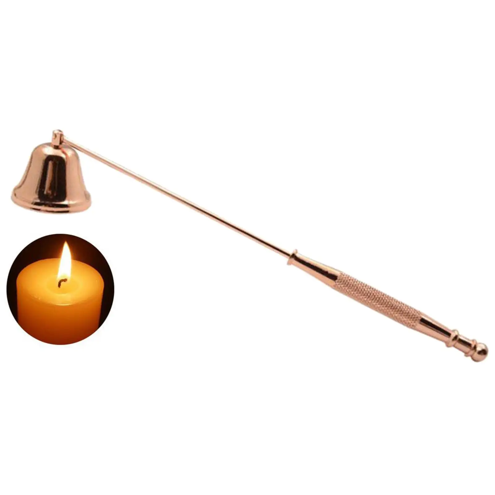 Candle Snuffer Bell Shaped Fire Extinguisher Solid Stainless Steel Candle