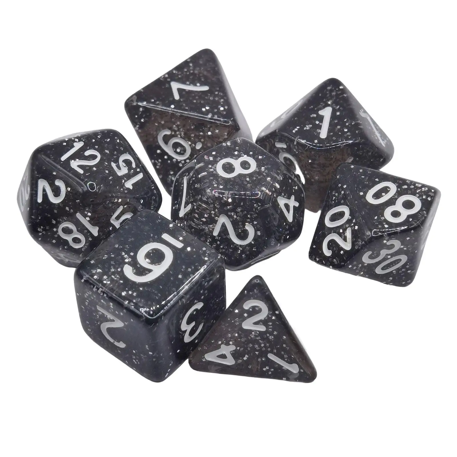 7 Pieces Polyhedral Dices Set Role Playing Game Dice for Party Supplies
