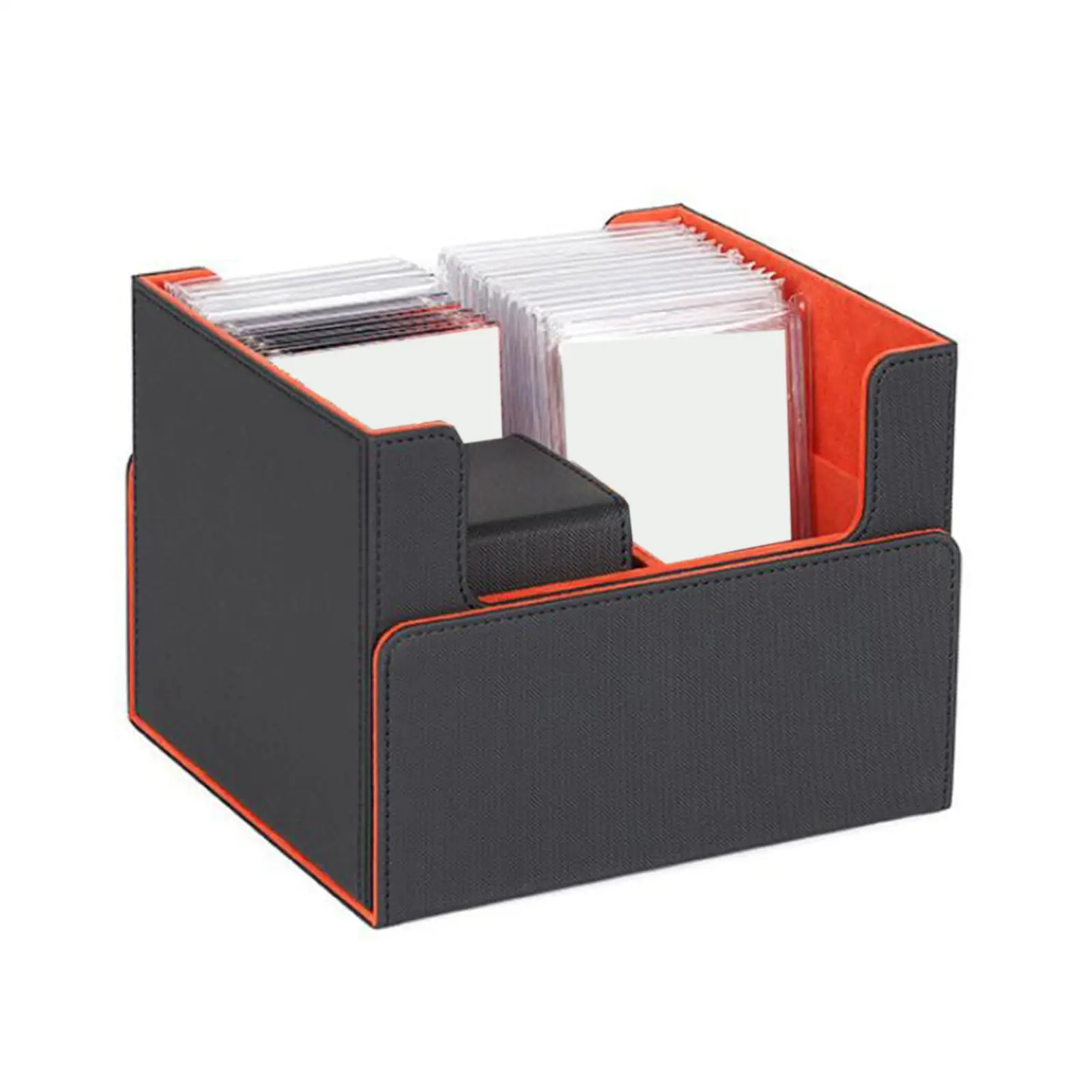 Trading Card Deck Box Holder Large Card Slab Box Organizer Storage Case Protective Display Container for MTG TCG Card Games