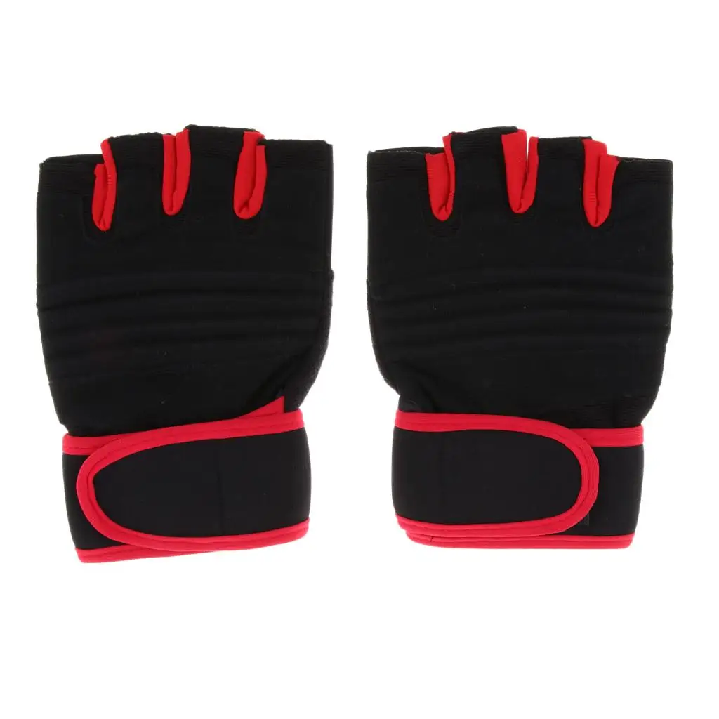 Fingerless Fishing Gloves Padded Palm Breathable Low Cut Gloves Fit All Size