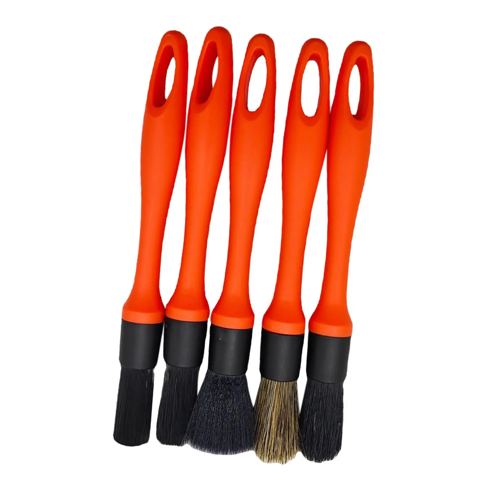 5Pcs Car Detailing Brush Tool Interior Car Cleaning Detail Dust Brush for Air Conditioner Truck Console Air Outlet Exterior