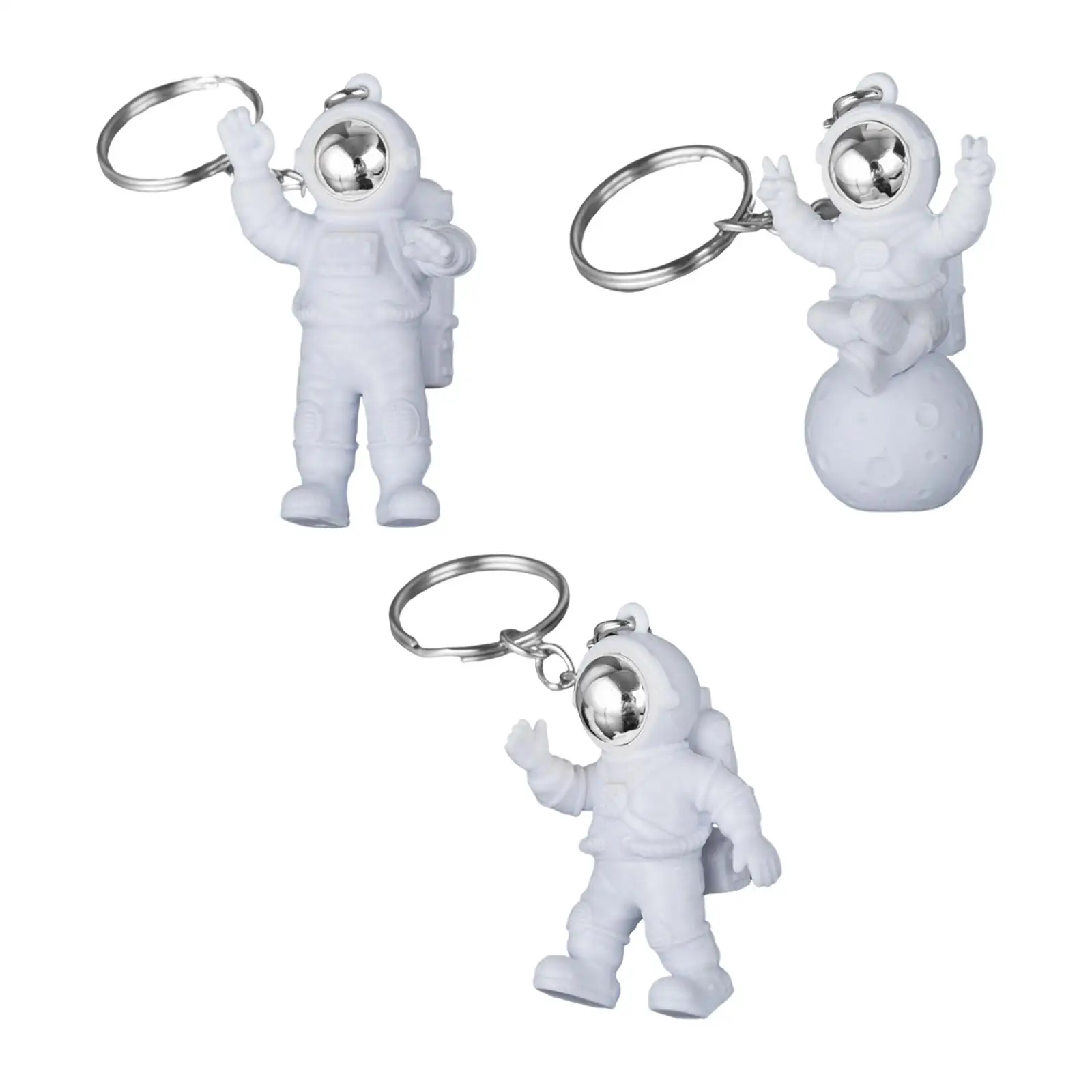 3x Astronaut Keychain Car Key Holder Keychain Pendant Astronaut bag Charm Space  Key Chain Key Holder Decoration