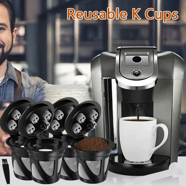Refillable K Cups Stainless Steel Keurig Ninja Eco-Friendly Coffee