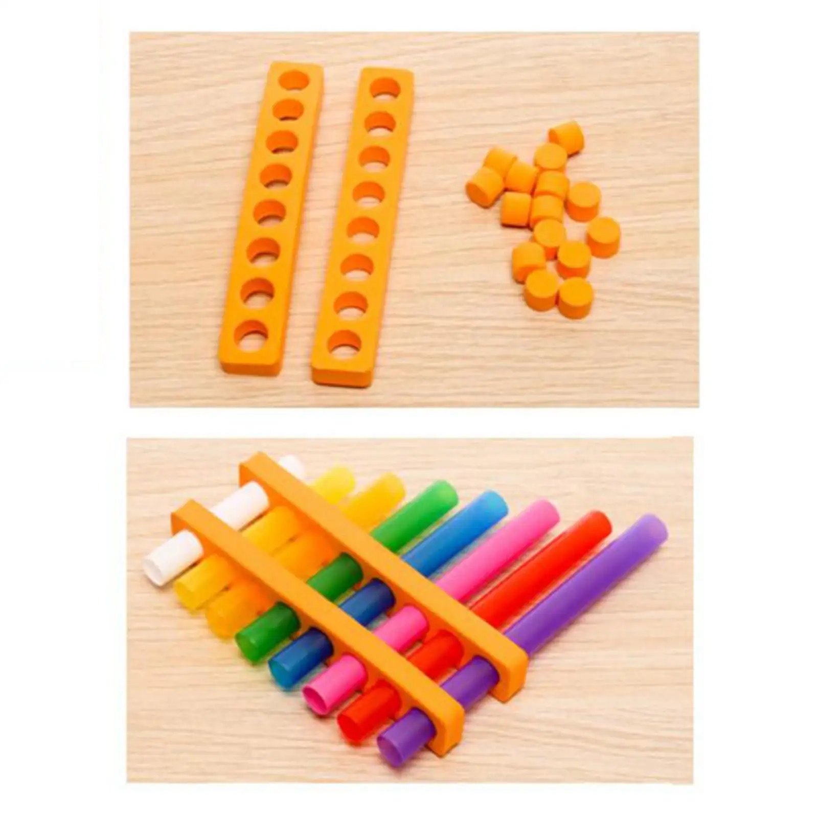 Homemade Pan Flute Small Inventions Musical Instrument Panpipe Toy for Development Toy Party Favor Teaching Aids Creative Gift