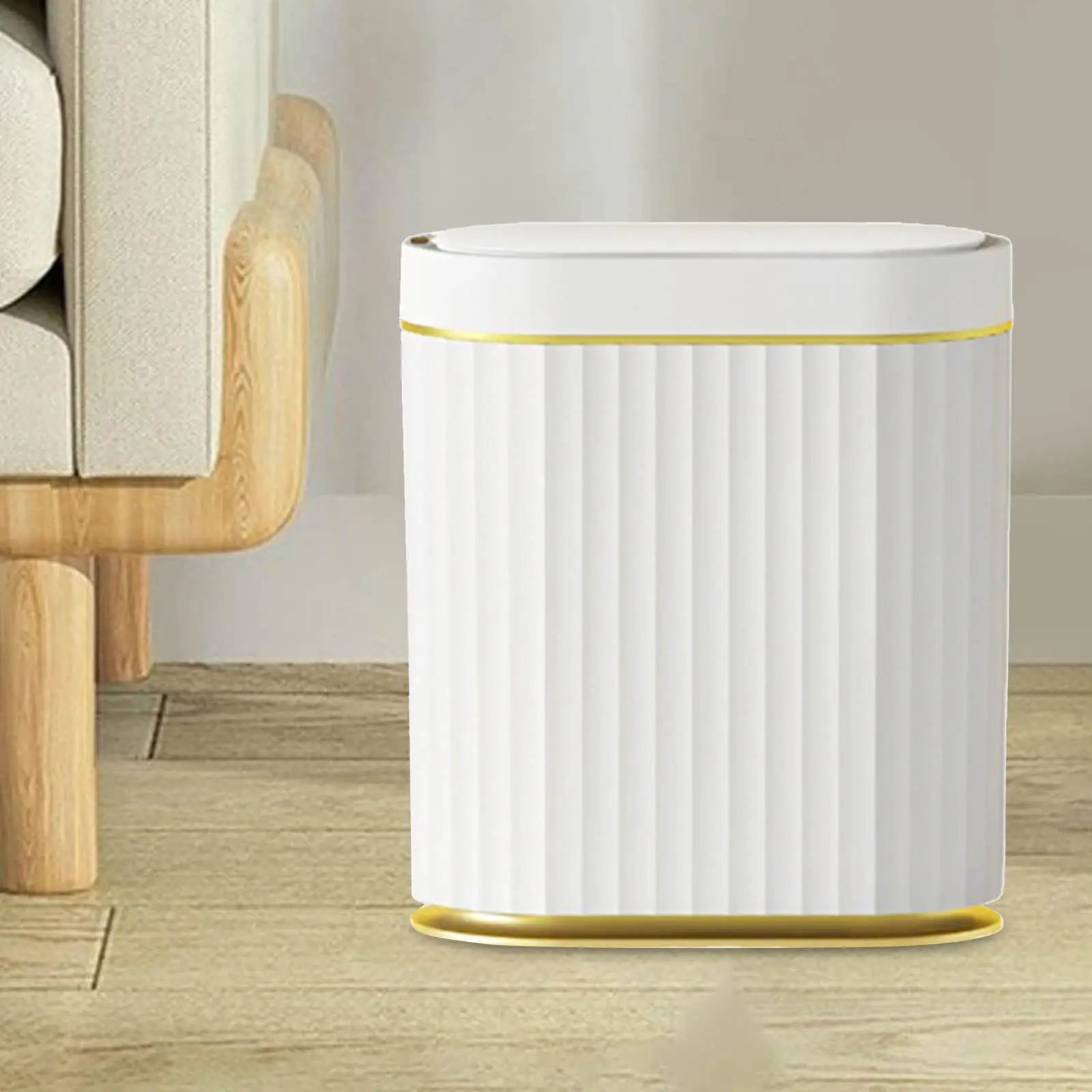 Intelligent Induction Trash Bin Narrow Storage Bucket Waterproof Garbage Can for Living Room Laundry Office Home Bathroom