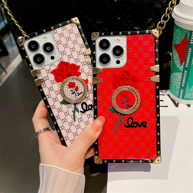  Loheckle for iPhone 13 Pro Max Case for Women, Designer Square  Cases for iPhone 13 Pro Max with Ring Stand Holder and Lanyard, Luxury  Mandala Squared Edges Cover for iPhone 13