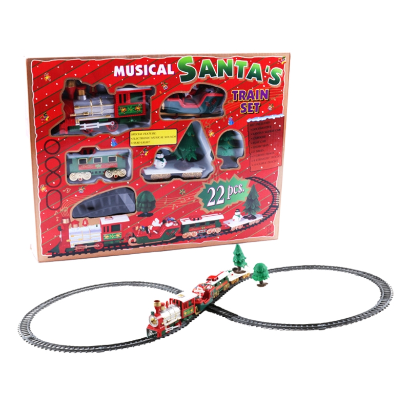 musical christmas train set