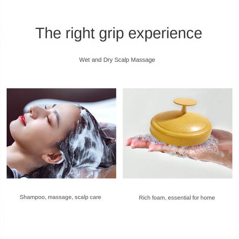 Description Picture 5 of itemSilicone Hair Scalp Massage Hair Brush Shampoo Brush Manual Head Acupoint Therapy Comb Health Care Washing Bath Exfoliate Remove