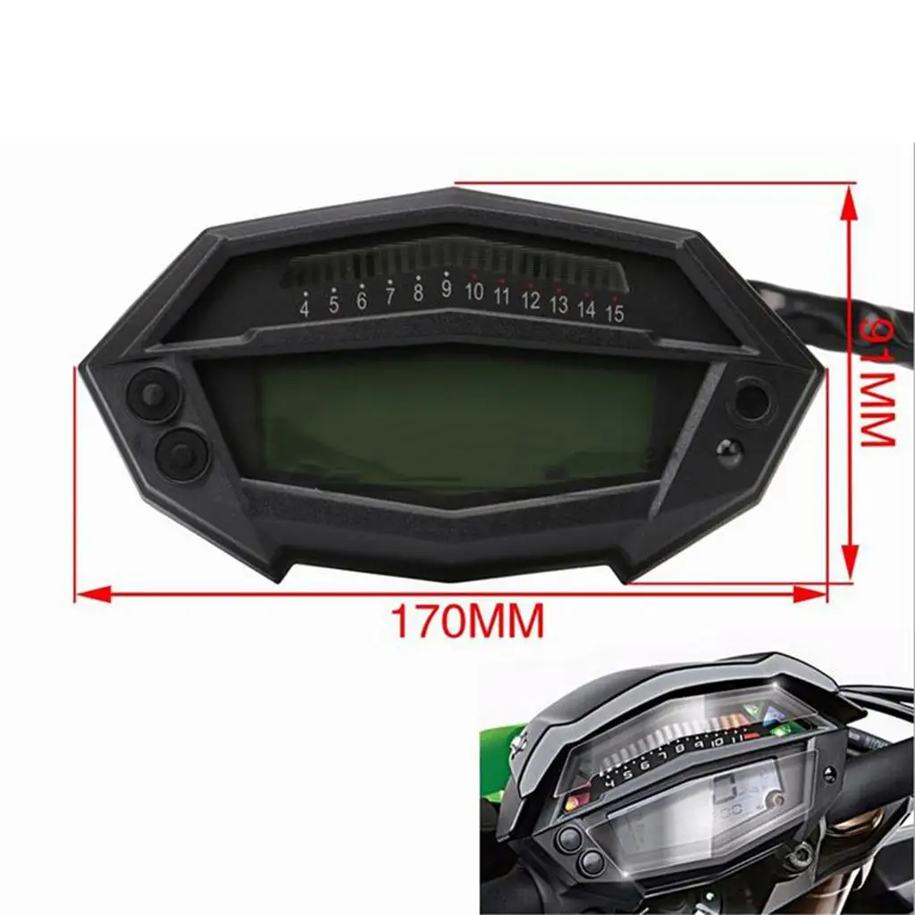 Universal Motorcycleone Tachometer Meter Gauge