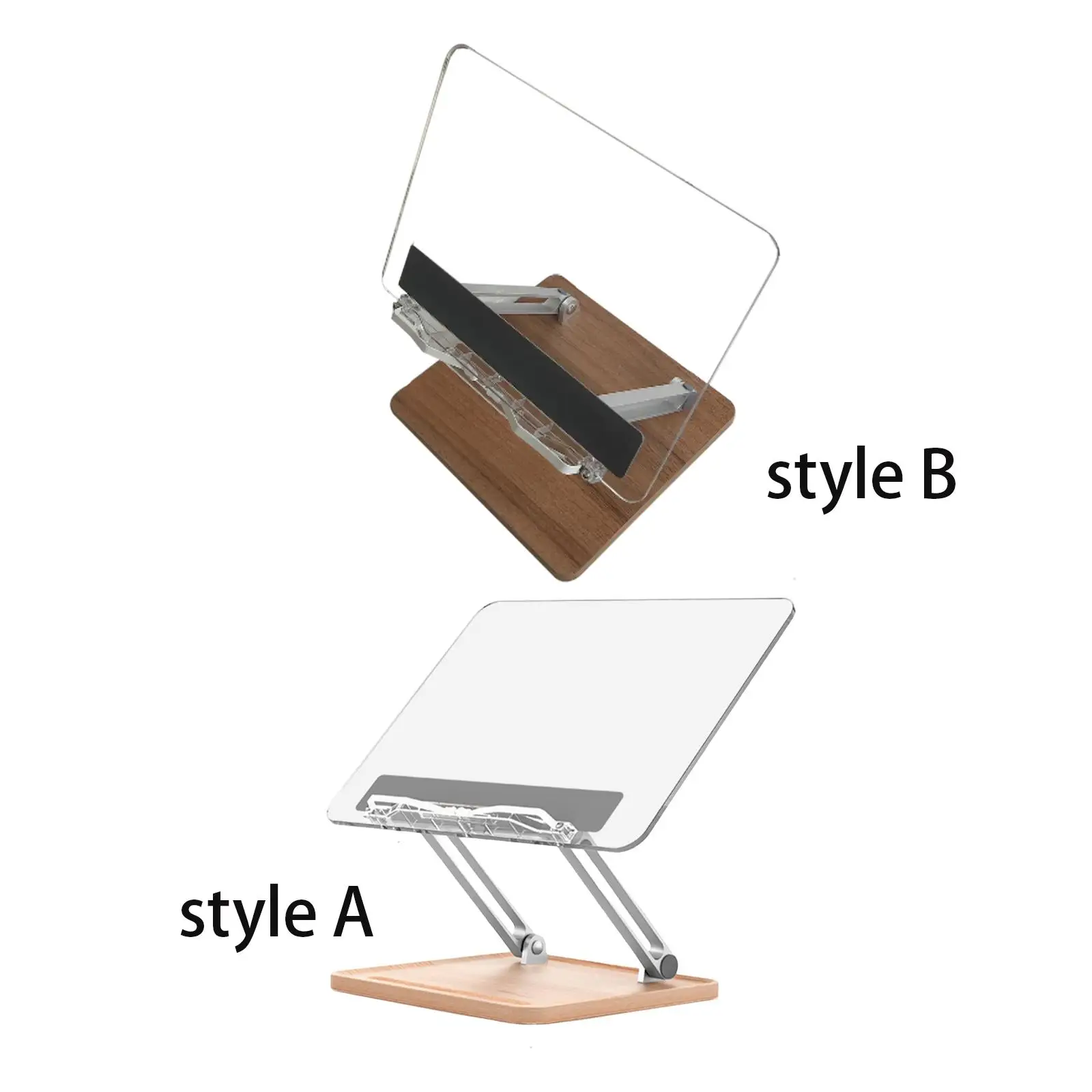 Book Holder Stand Retractable Steady Multi Height Angles Hands Free Tablet Holder for Desk Desktop Bedroom Mobile Phone Document
