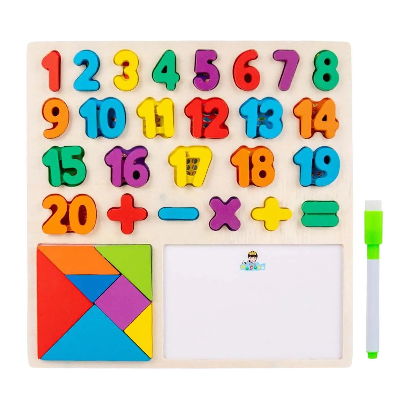kids Puzzle Toys Educational Toys Multifunctional Puzzle Toy Gifts Alphabet Number Shape Puzzles for Boys Girls