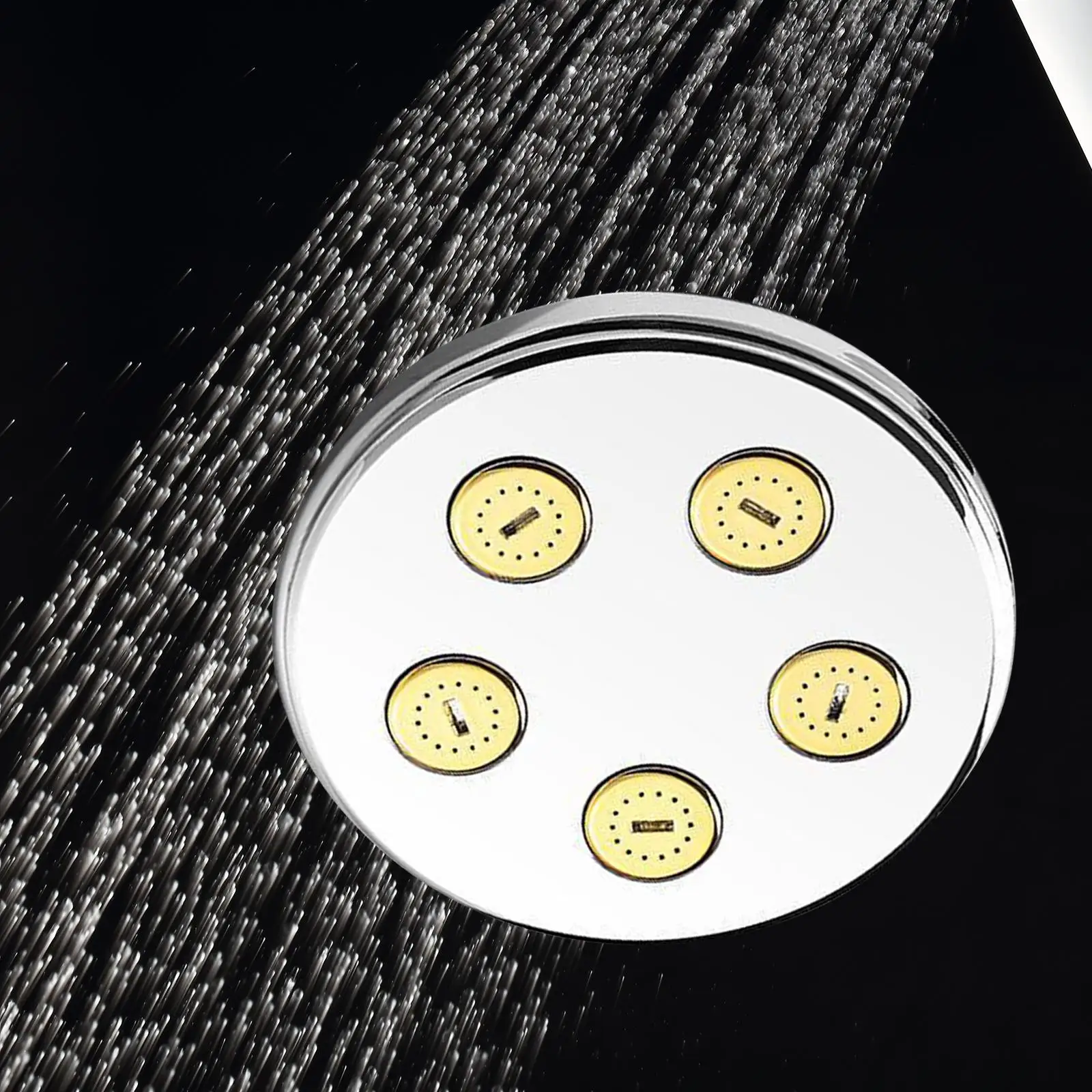 Shower Head High Flow Pressure Boosting Design Shower Sprinkler Head 360 Degree Rotating Accessories for Household Bathroom
