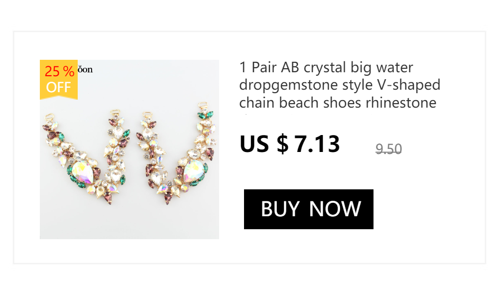1 Paar modische Farbe, Stein-Stil, Kristall-Strass-Schuhkette, Flip-Flops, dekoratives Zubehör XL013 – Detail 6