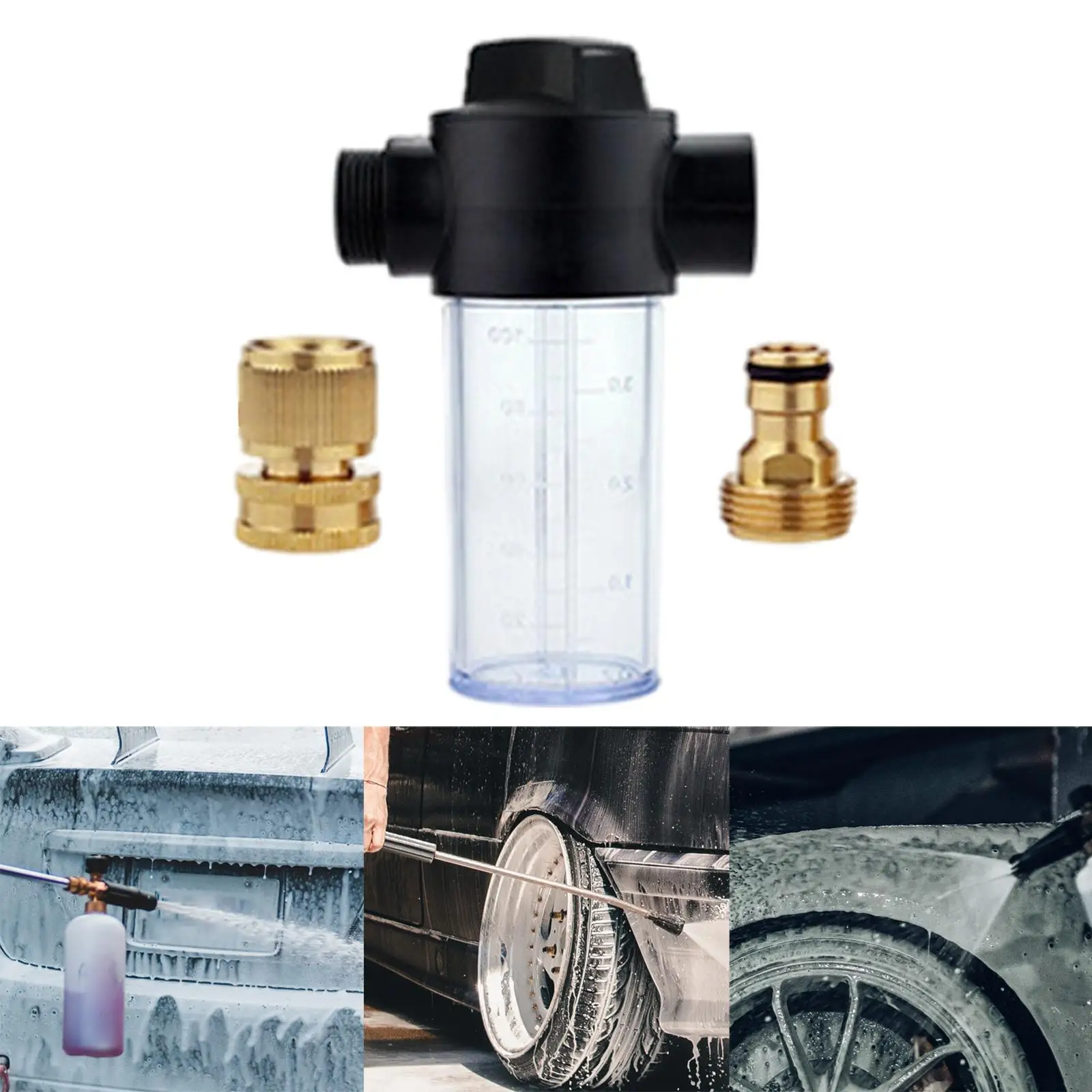 Multifunctional Water Gun Foam Pot Detailing Portable 100ml Car Wash Soap Pot for Lawn Car Wash