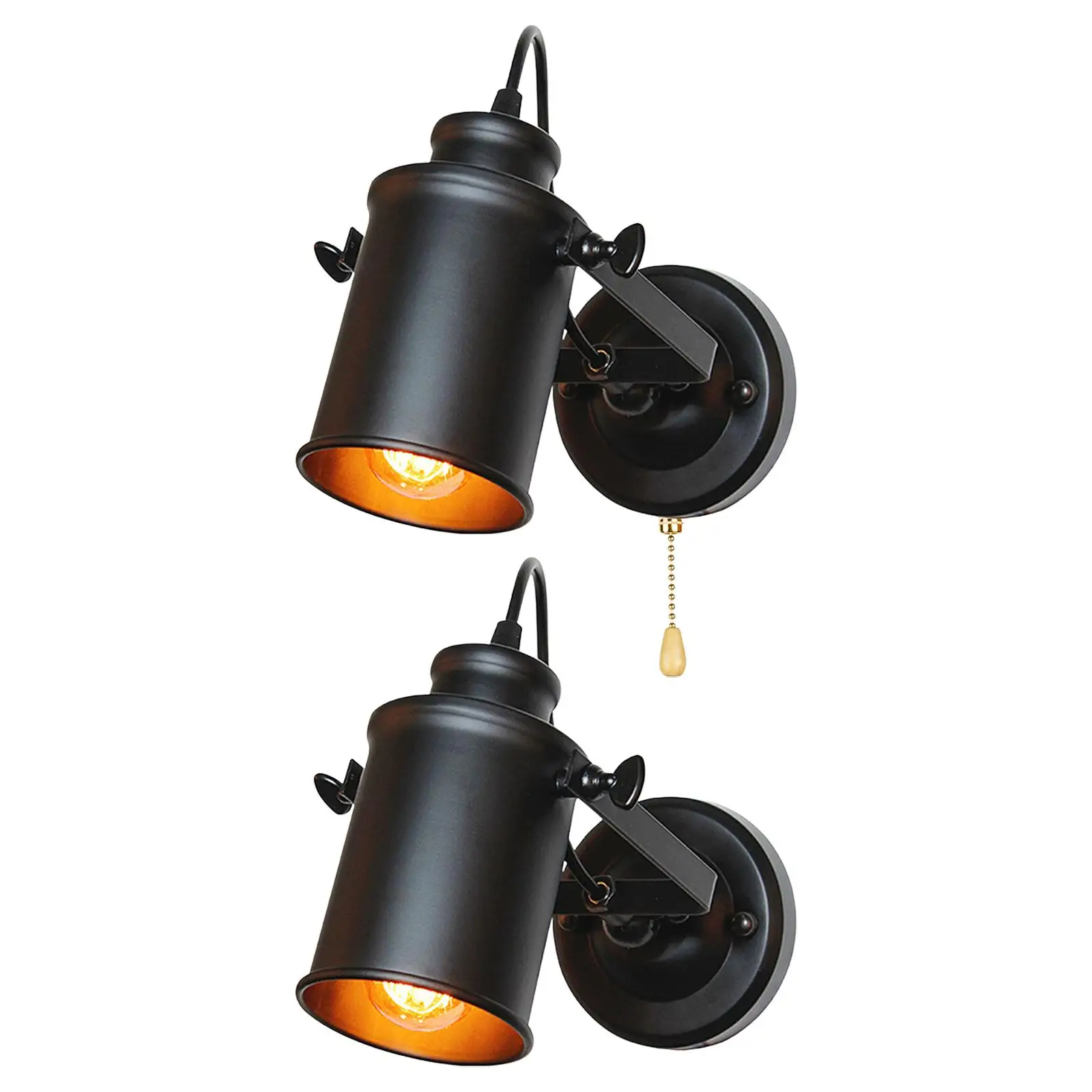 Industrial Wall Sconce Downlight Hardwired Wall Lamp for Restaurant Bathroom
