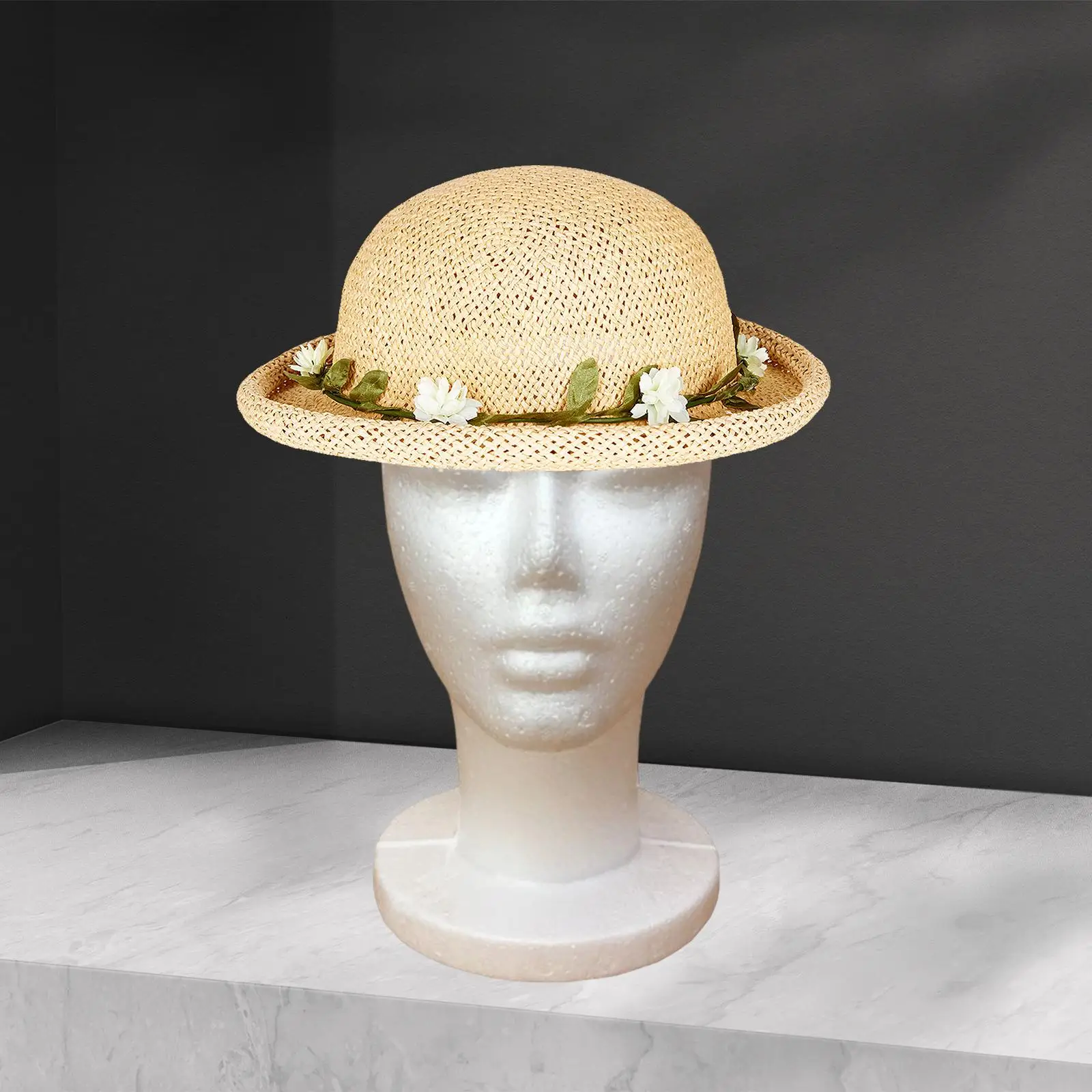 Female Foam Mannequin Head Model for Shopping Mall Display Manikin Foam Head Hat Wig Display Stand  Wig Head Manikin