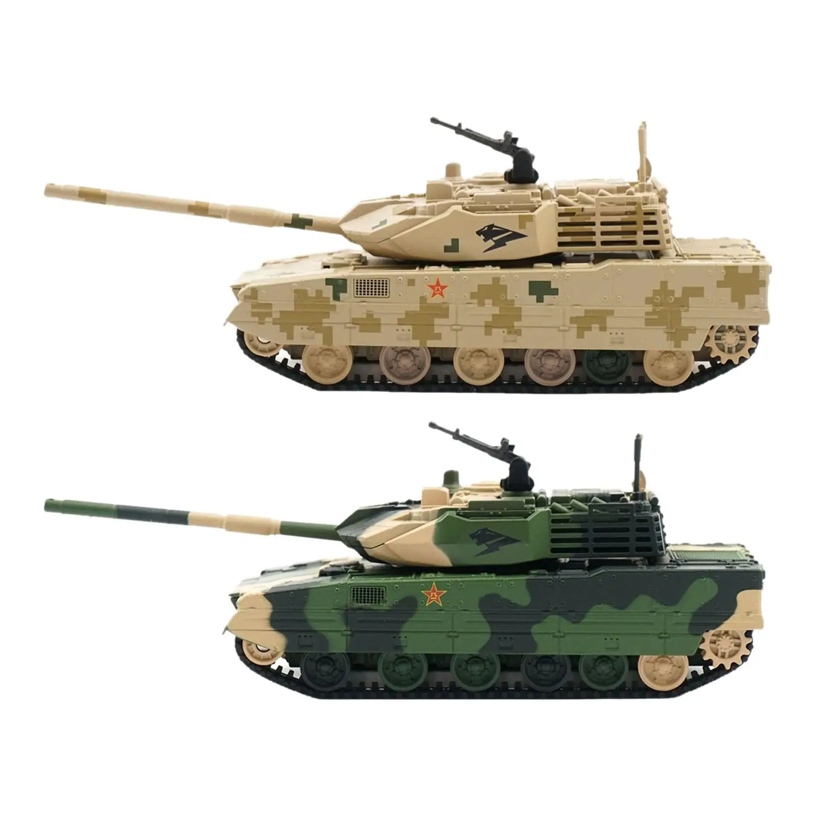 1:64 Scale Armored Light Tank Model for Children Tabletop Decor Collection