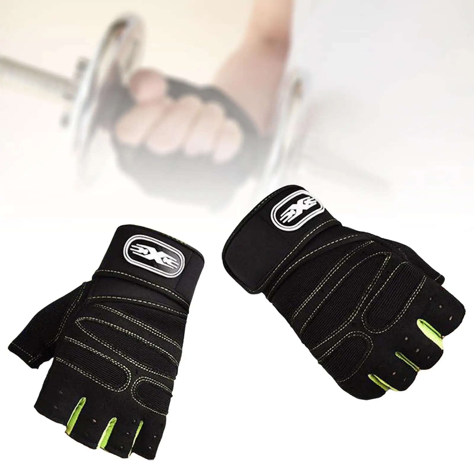 Weight Lifting Gloves with Grip Breathable Gym Gloves for Men Women for Workout Cycling Powerlifting Dumbbell Fitness