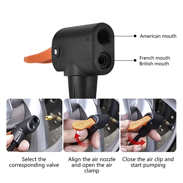 Bicycle Air Pump Connector Inflator Adapter  Adapter Pump Bicycle Valve -  Bicycle - Aliexpress