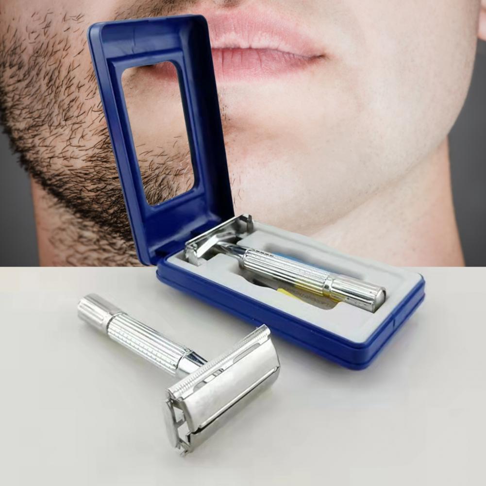 Best of 1 Set Blade Razor Useful Metal With Cleaning Brush Men Beard Shaving Shaver For Travel Hair Shaver Blade Razor Reviews & Tips