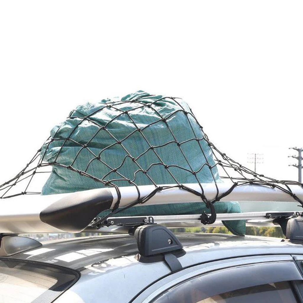 Car Part Roof Top Rack Elasticated Net Luggage Carrier Cargo Holder 60*60cm for Universal