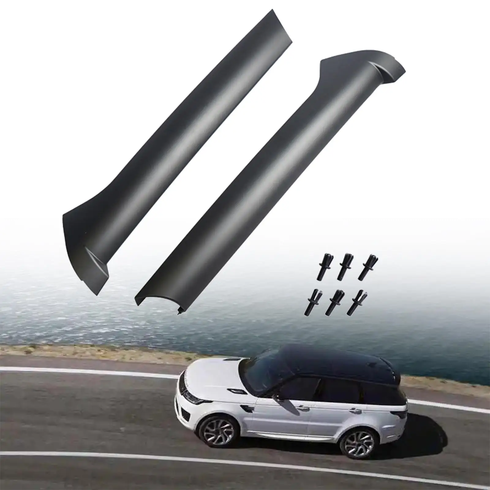 Windscreen Pillar Moldings and Rivets Dcb500070pma Dcb500060pma Left Right Easily Install Vehicle for Land Rover 1999-2004