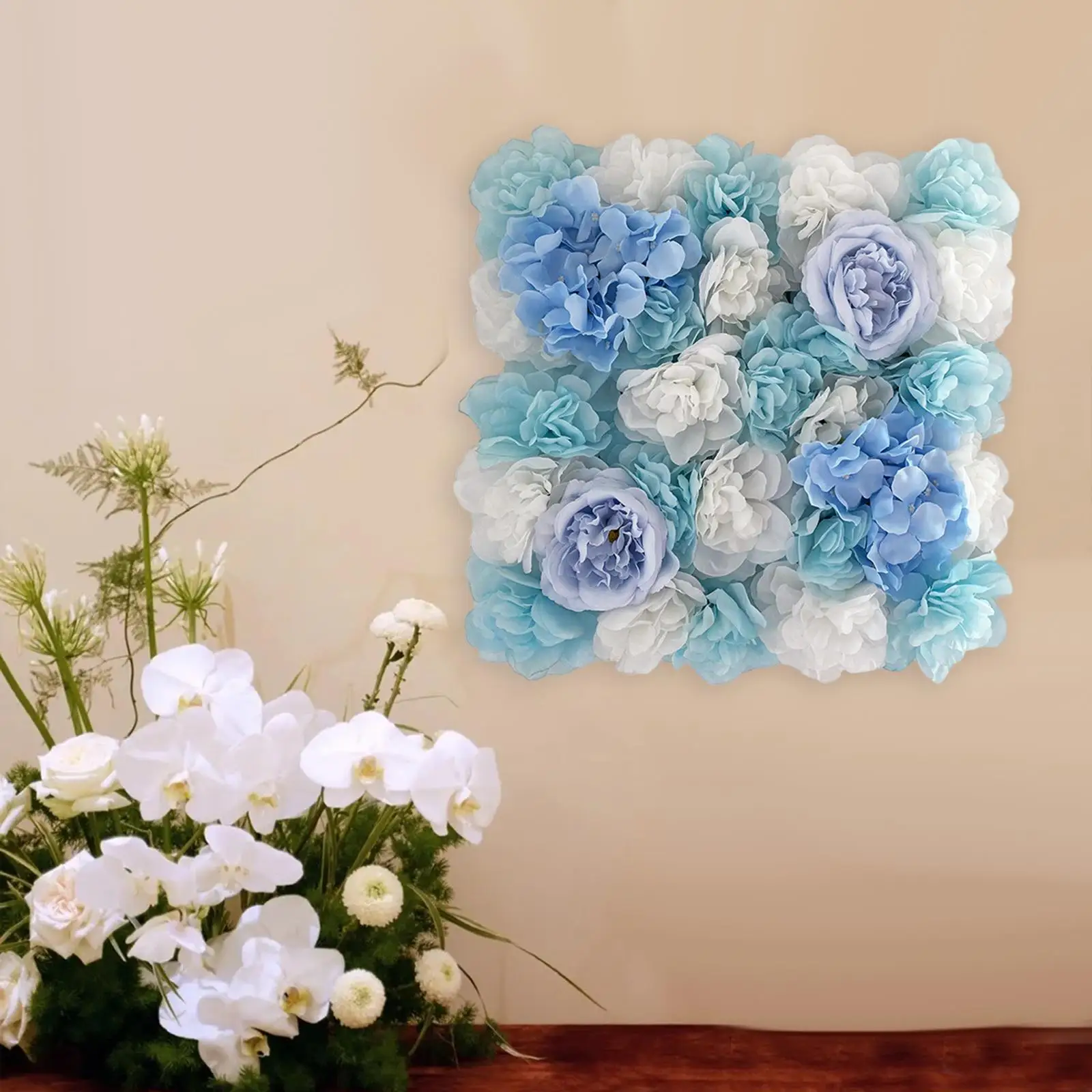 DIY Arch Flower Row Rose Flower Wall Panel Decorative Artificial Flower Row for Porch Ceremony Backyard Celebration Party