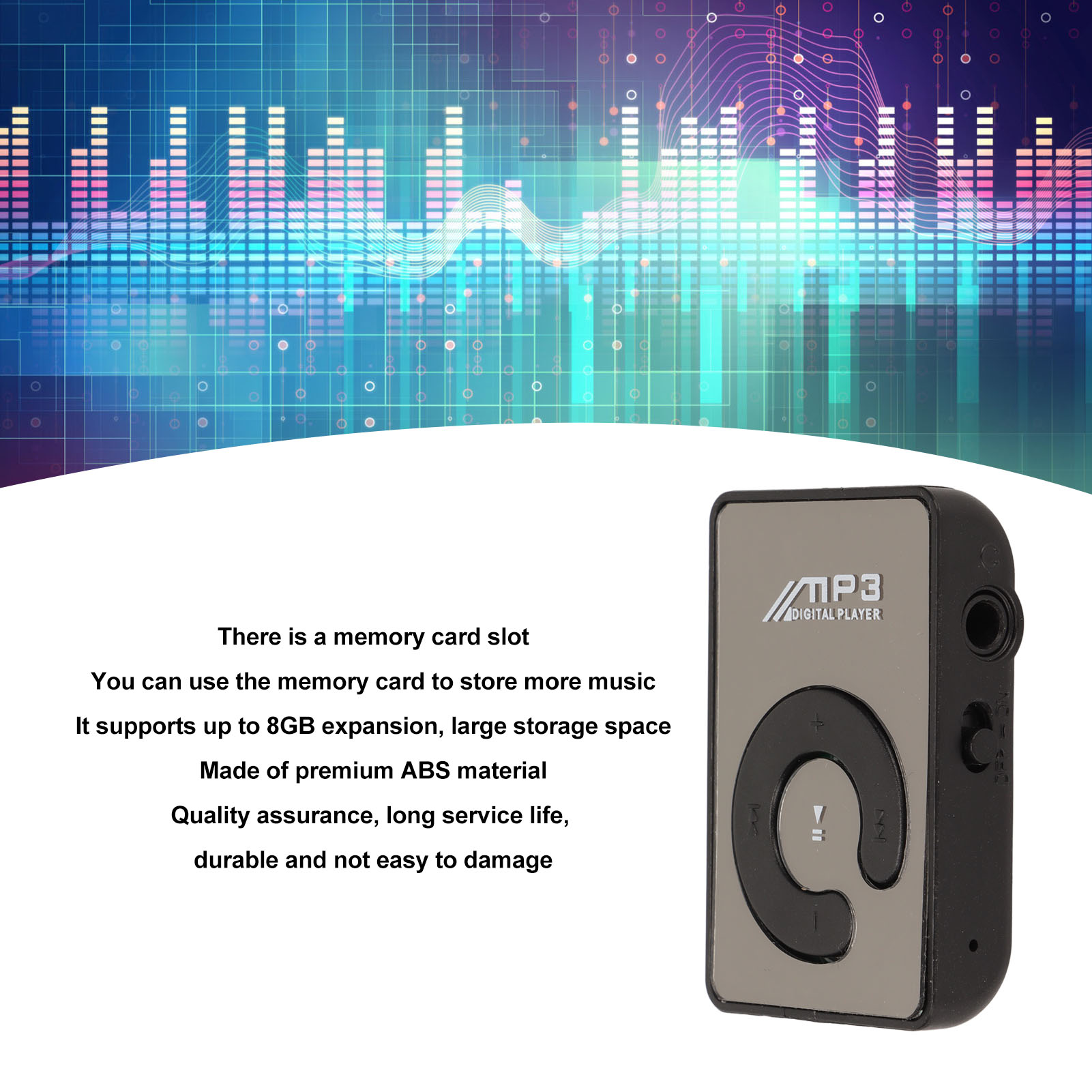 Title 5, Back Clip Player Portable Lightweight Mini MP3 ...