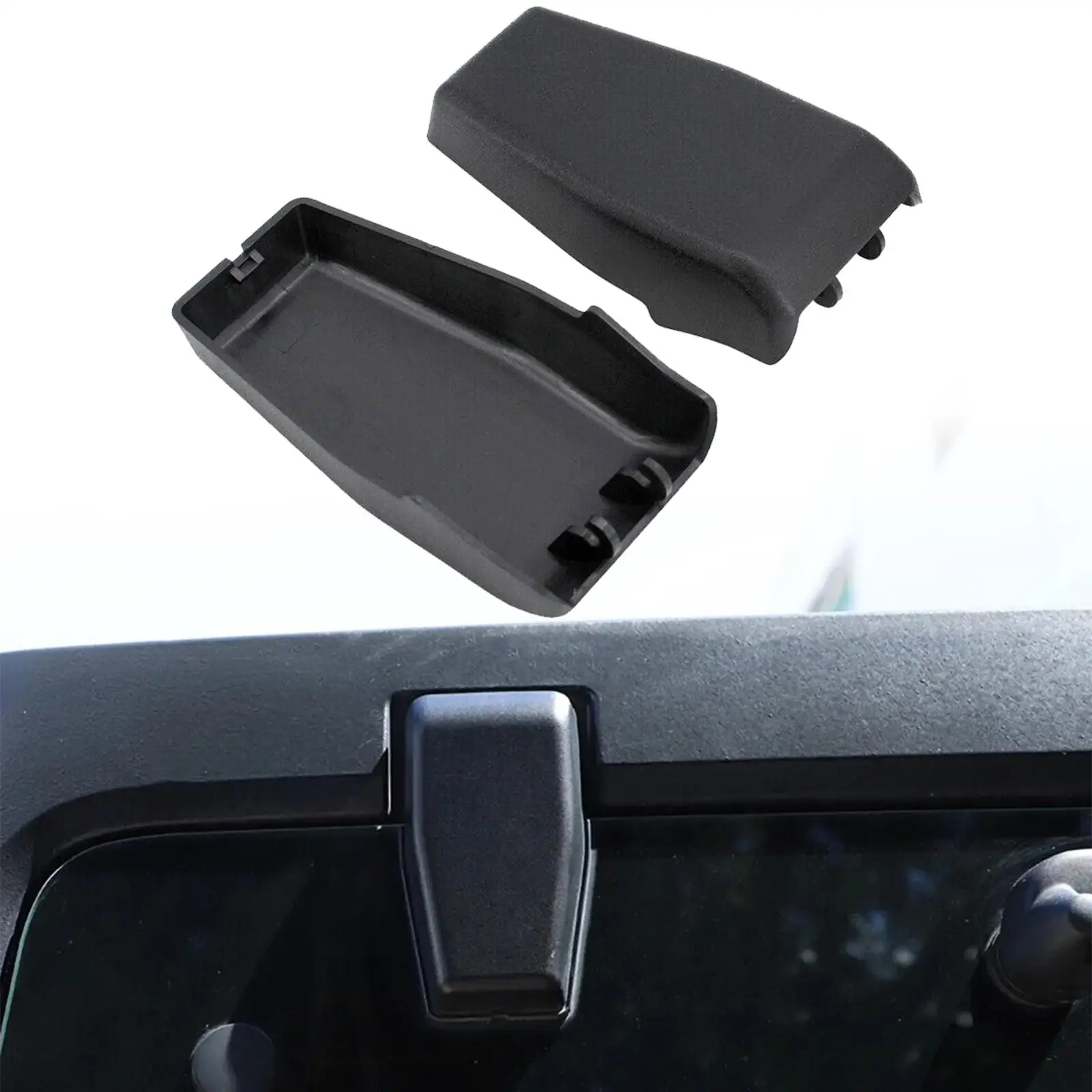 Liftgate Hinge Cover 68140033AA Direct Replaces Black Durable Parts Easily Install Vehicle for Jeep Wrangler JK 2011 - 2018