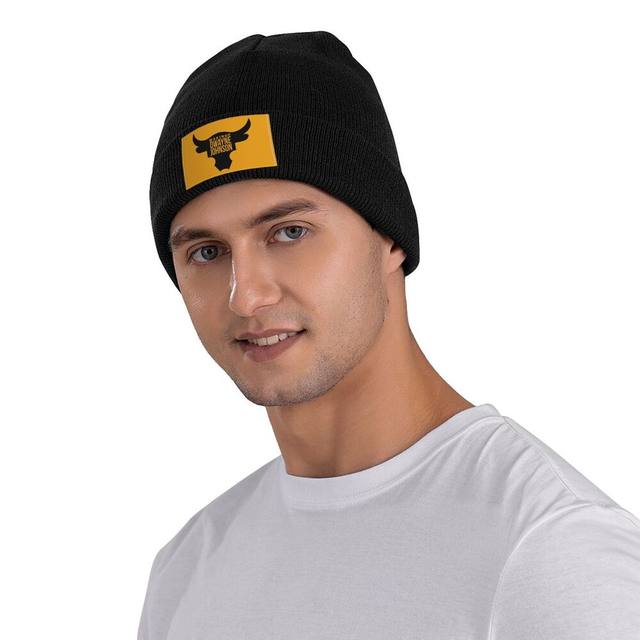 Hip Hop Inverno Quente Homens Mulheres Tricô Chapéu Adulto Unisex  Sobrancelha Meme Dwayne The Rock Johnson Skullies Gorros Caps Bonnet Chapéus