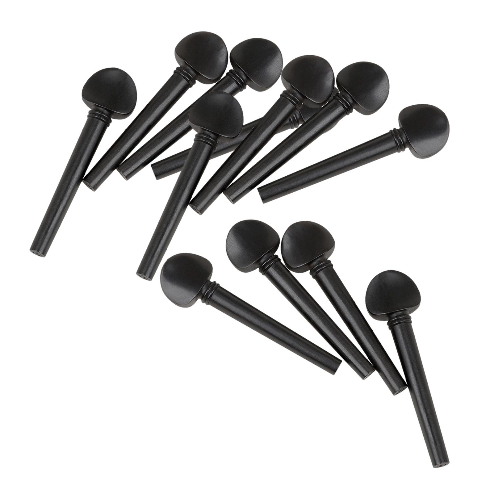 Violin Pegs Violin Replacement String Parts Ebony Wood Tuning Pegs Tunners Endpin