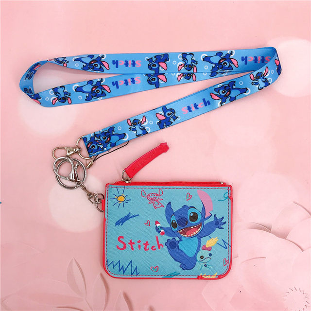 2 pcs Lilo & Stitch Lanyard, Card Holders with Neck Lanyards