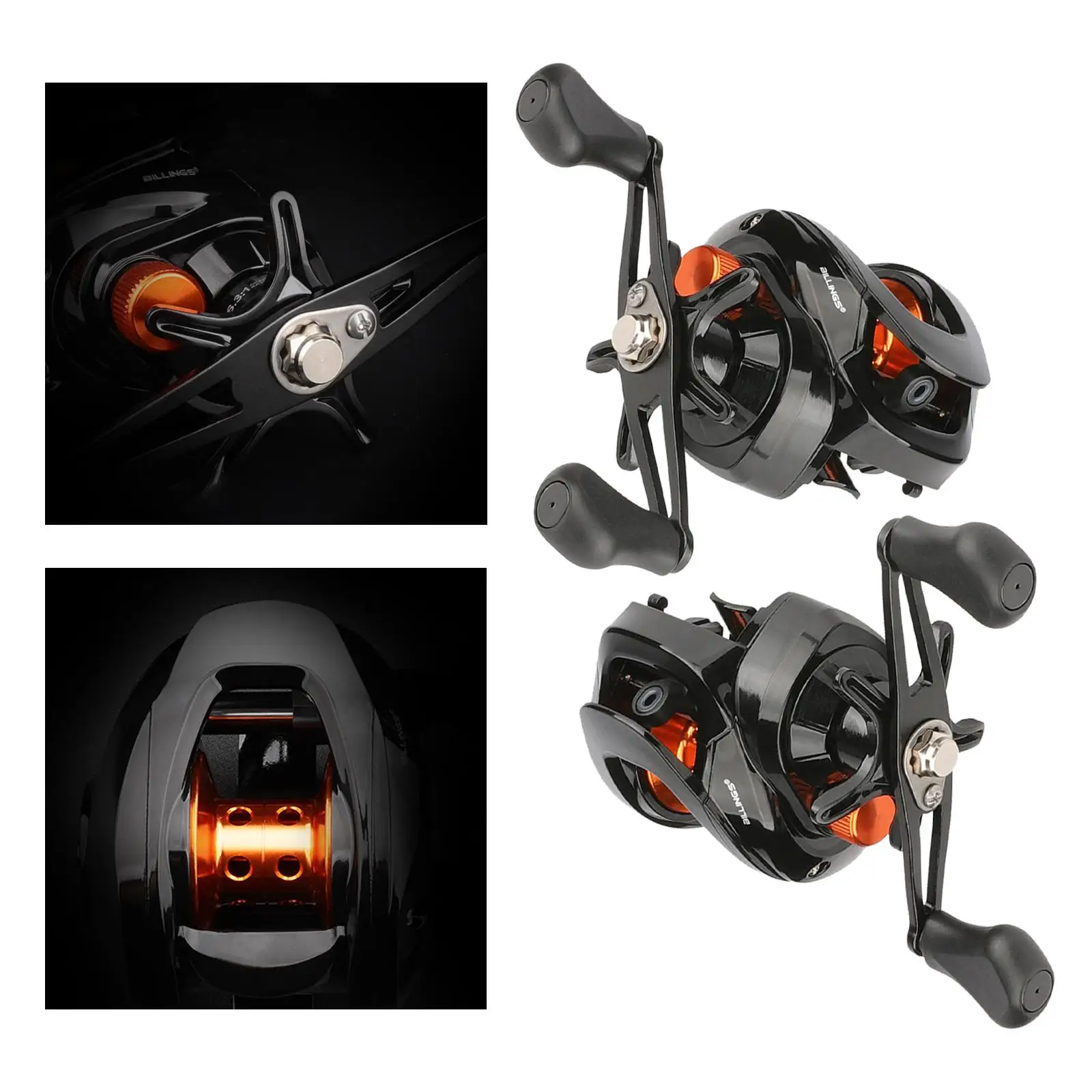 Powerful High Speed Fishing Reels 6.3:1 5+1 BB Baitcaster Fishing Reels