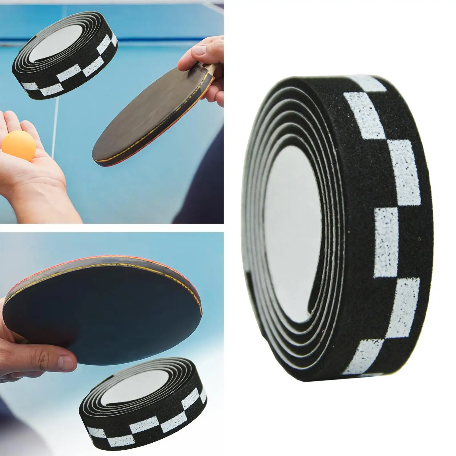 Edging tape for table tennis bats, care for table tennis bats, 10 mm