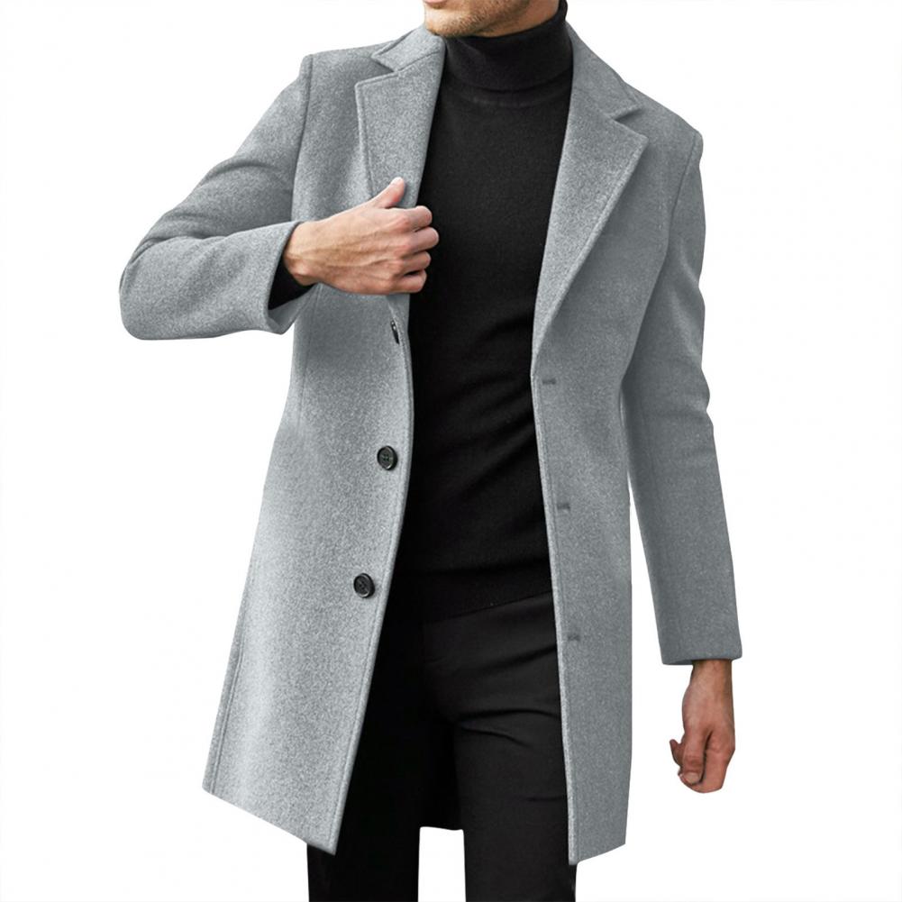 Men Slim Fit Overcoat Lifestyle