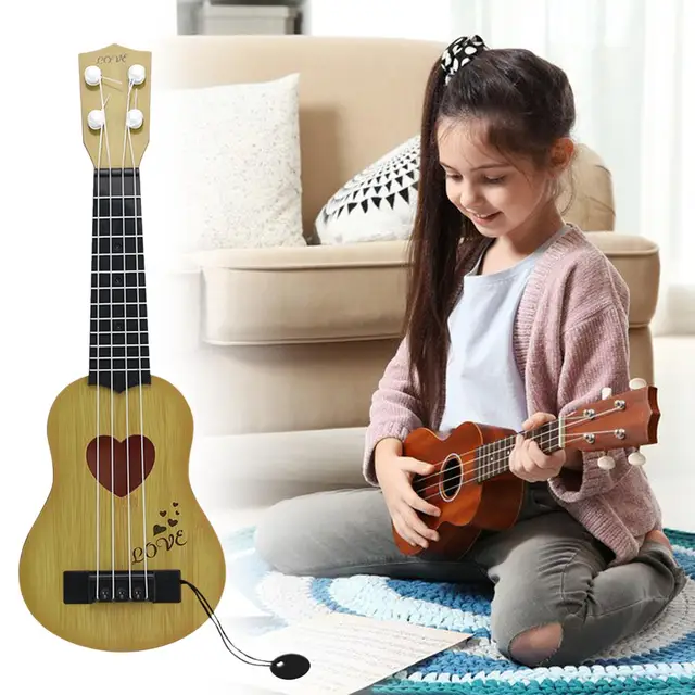 NAMOARLY Ukulélé Jouet Enfants Guitare Ukulélé Simulation Guitare Jouet  Enfants Guitare Jouet Débutant Ukulélé Enfants Ukulélé Débutants Ukulélé