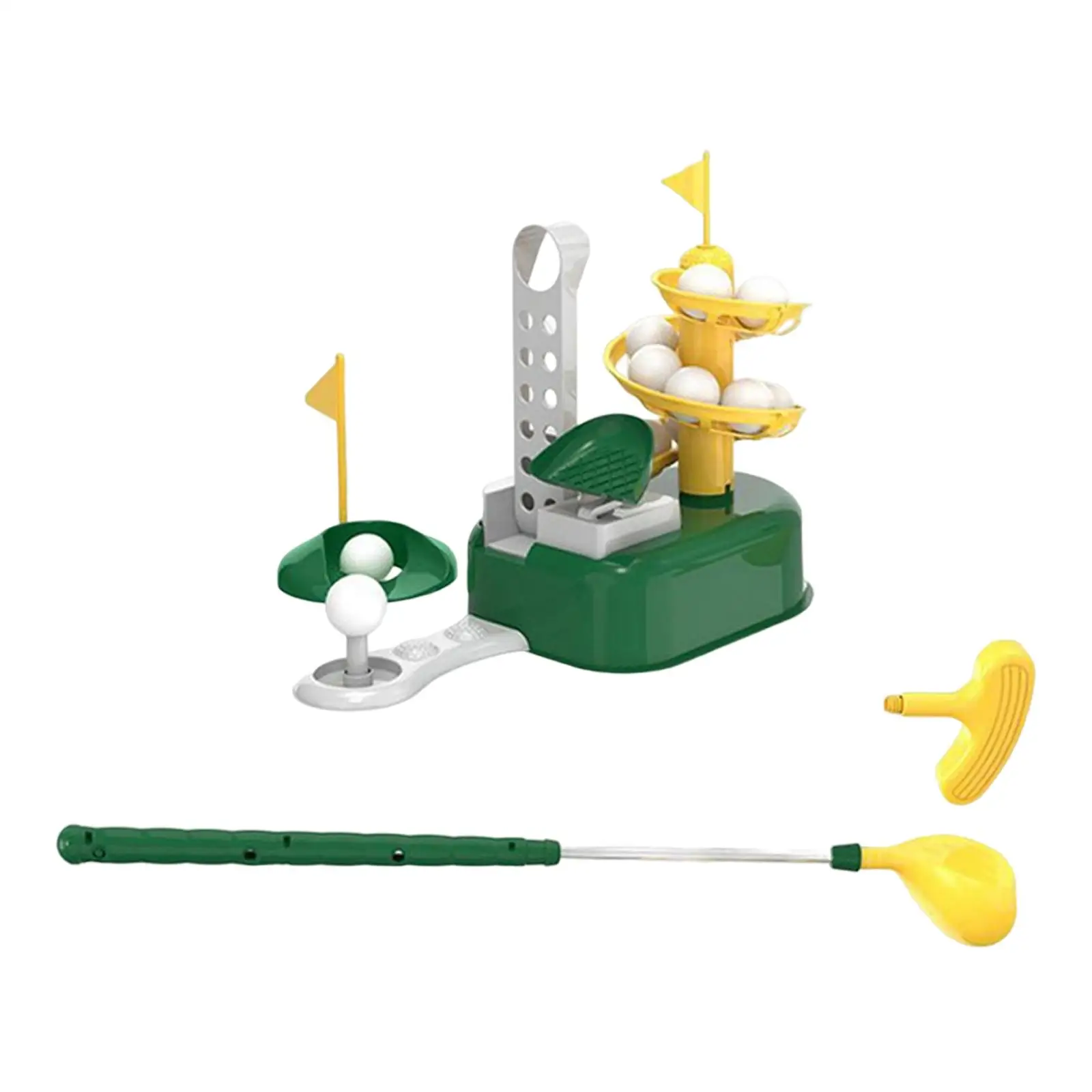 Kids Golf Toys Set Game Outdoor Sport Toys Golf Ball Pitching Machine for Indoor Outdoor