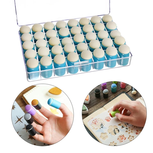 40PCS Mini Sponge Daubers DIY Scrapbooking Coloring Kit Toddler Art Set for  Boy Girl DIY Crafts Cardmaking Art Painting - AliExpress
