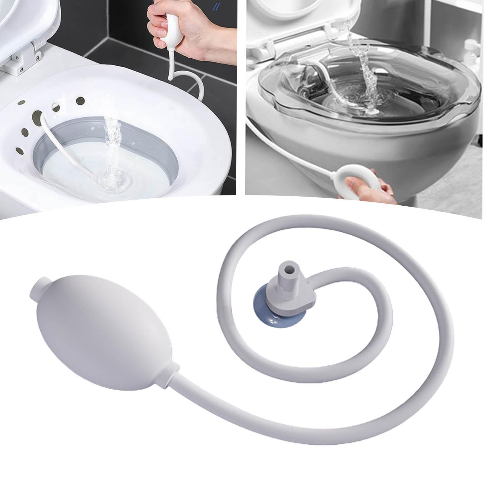 Sitz Bath Flusher Easy to Store Healthy Care Cleaning Hand Sprayer for Toilet Seat Bathtub Wash Basin Pregnant Women Hemorrhoid