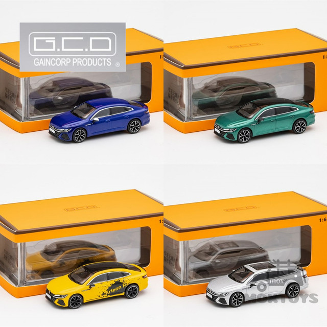 GCD Arteon R Diecast Model Car Azul Verde Amarelo Prata LHD 1