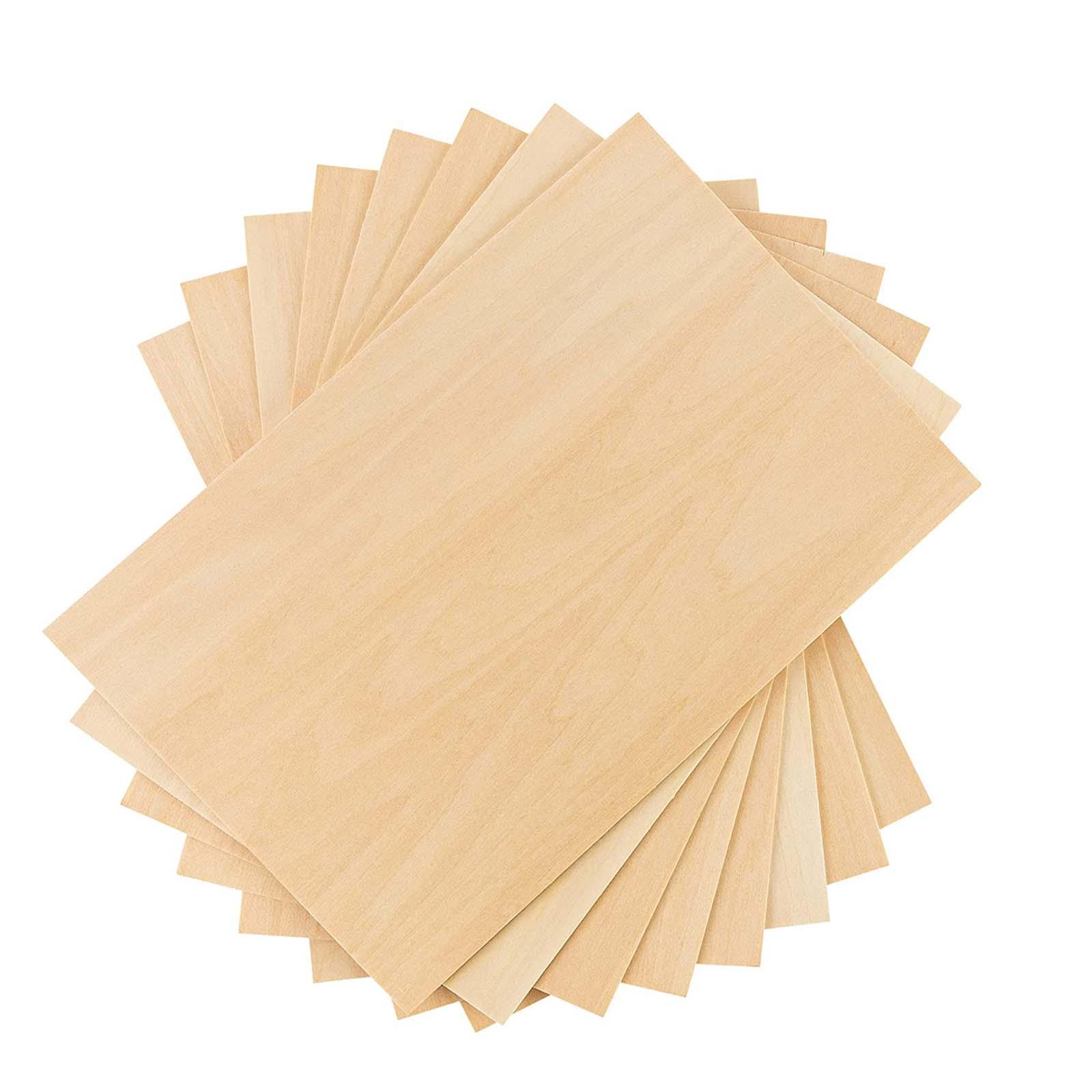 8x Unfinished Wood Miniature Models Making Thin Plywood Board for Making Plane Model Crafts DIY Project Miniature Aircraft