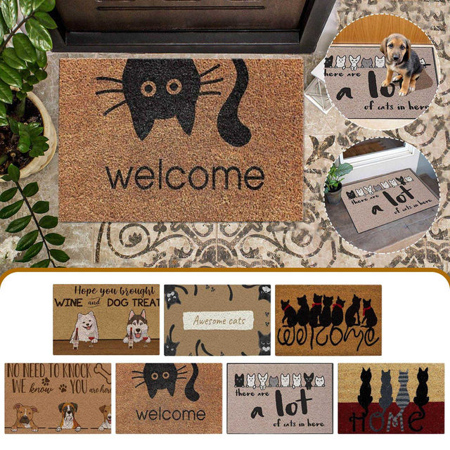 Welcome Home Mat, Dog Paw Doormat, Dog Doormat, Housewarming Gift, New Home  Gift, Welcome Mat, Front Door Mat, Porch Decor, Outdoor Doormat, Wipe Your