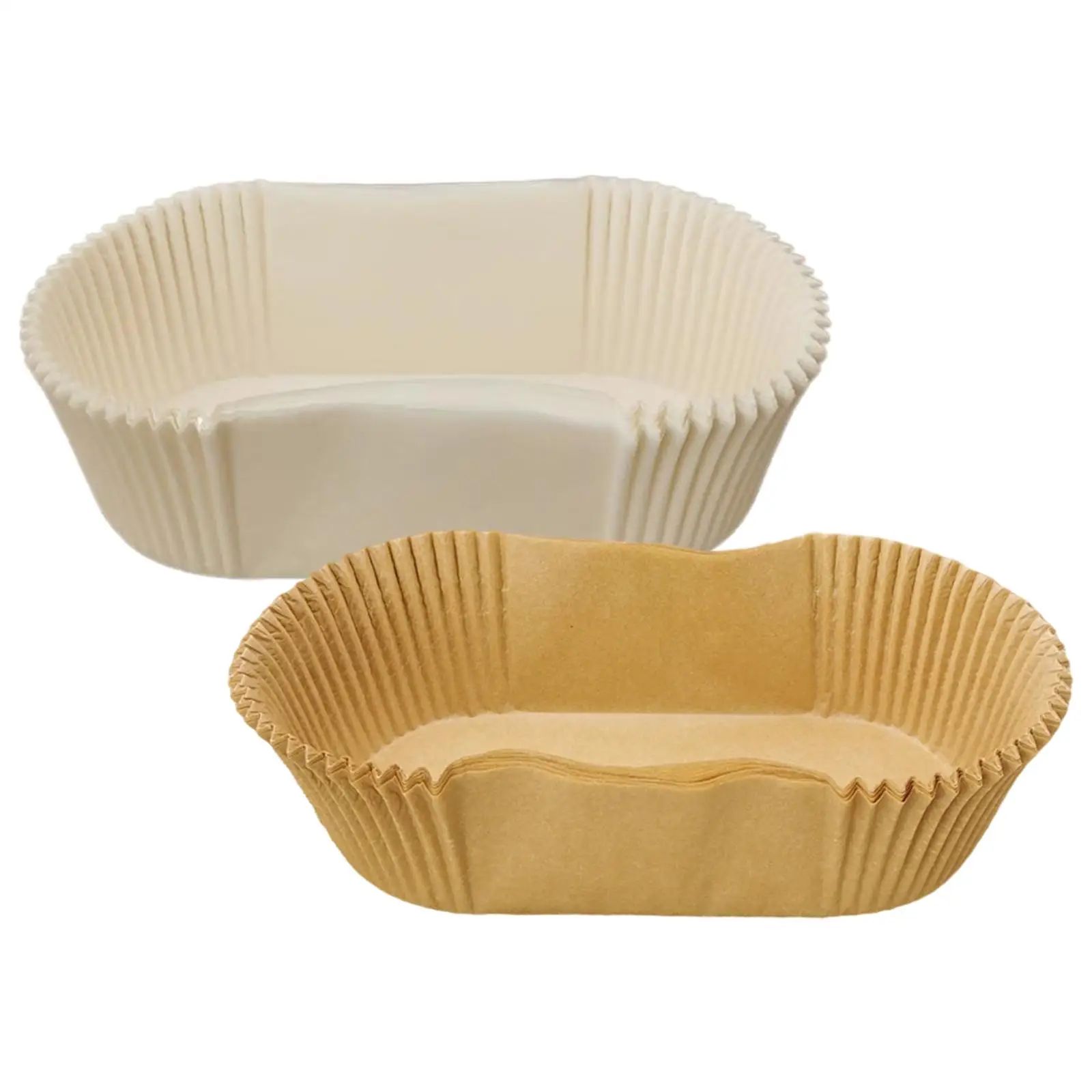 40 Pieces Paper Baking Cup Rectangle High Temperature for Dessert Cake Balls