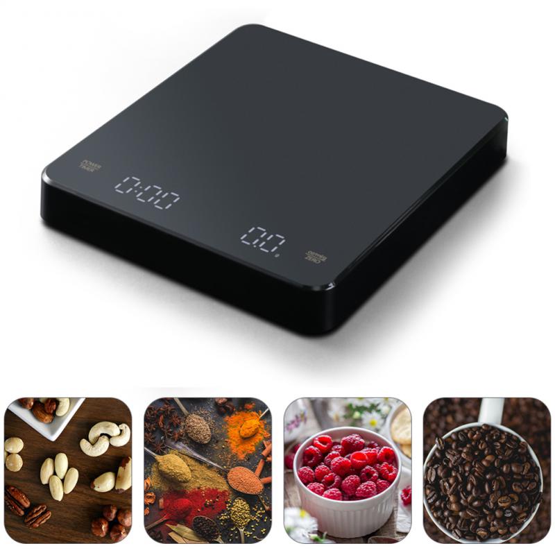 Title 3, 5kg 0.1g Smart Coffee Electronic Scale Timing K...