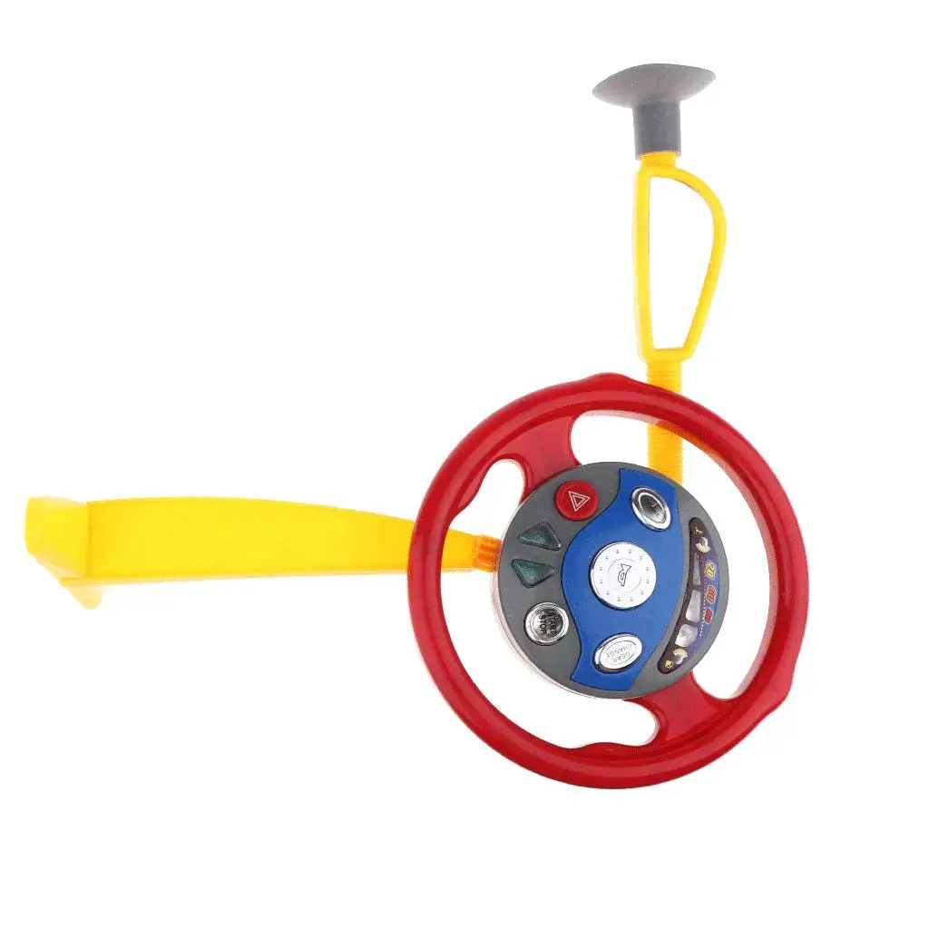 Simulated Electric Steering Wheel Attach to Window for Children  Driver 