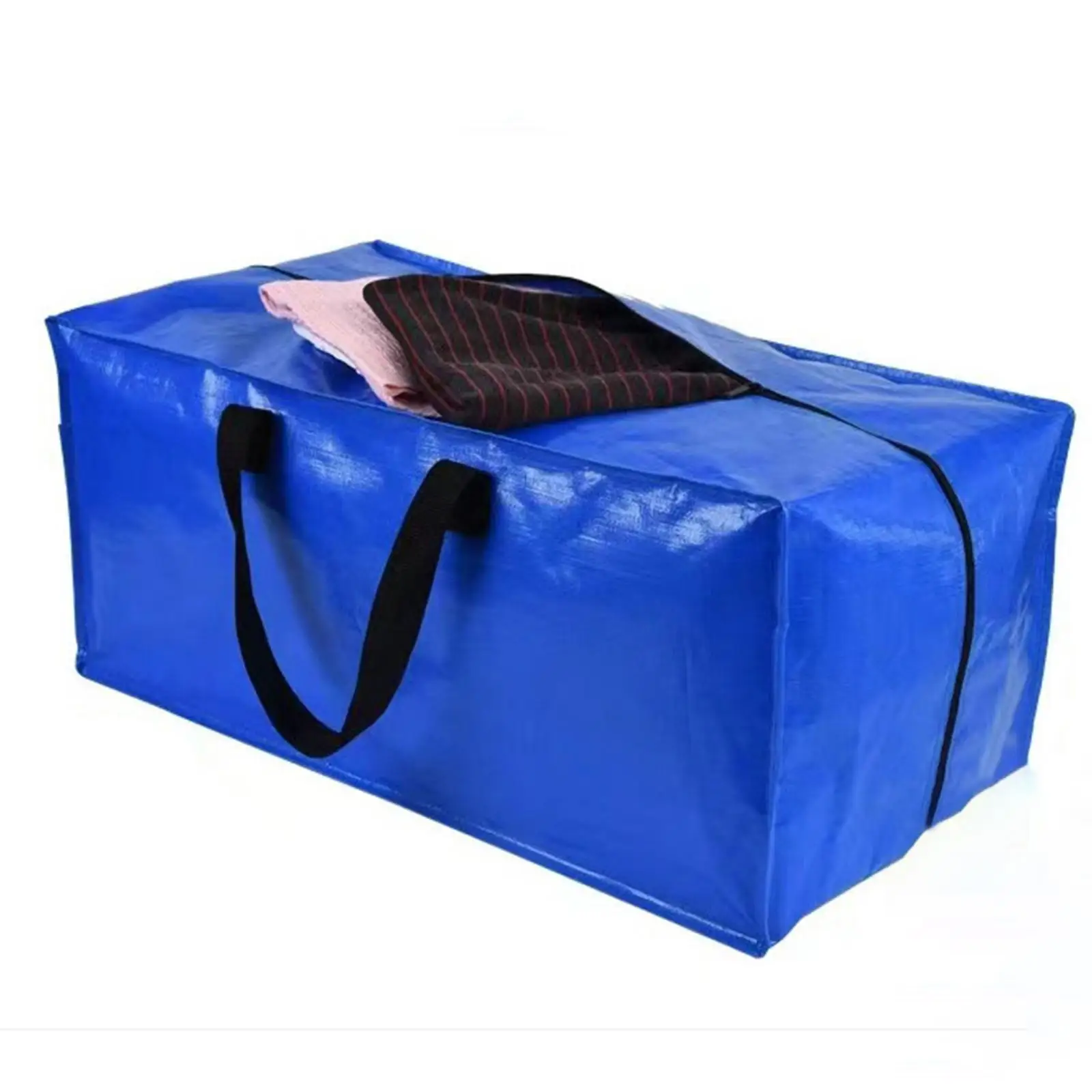 Heavy Duty Large Moving Bags Reusable Double Handles Lightweight Storage Totes for Laundry Travel Garage Bedding Blanket Clothes