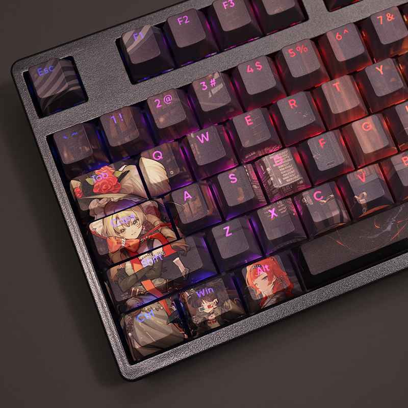 108 Tasten/Set Game Reverse:1999 PBT Anime Gaming Girl Niedliche, individuell gestaltbare Tastenkappen für Cherry Profile MX Switch mechanische Tastatur – Detail 7