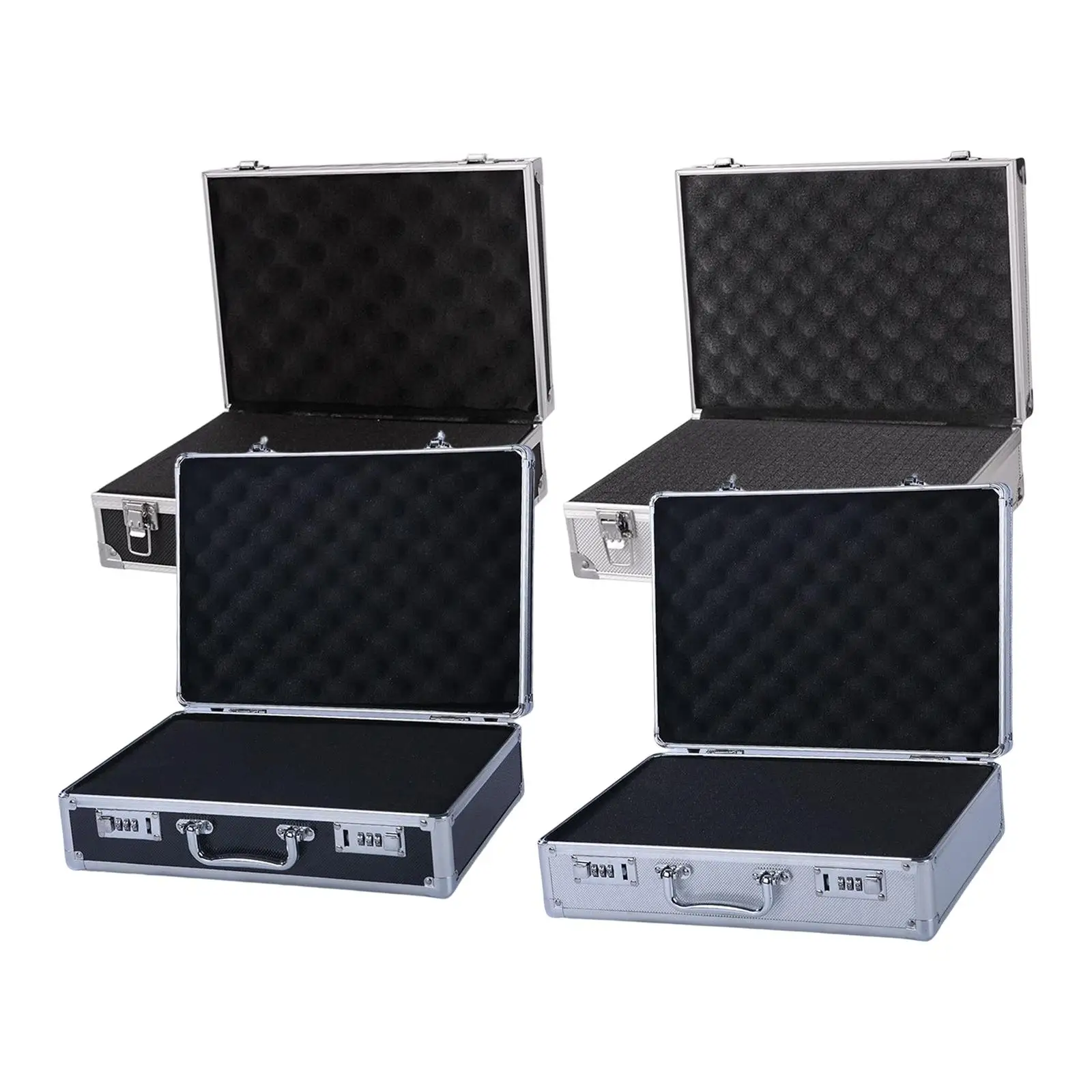 Display Case Waterproof Briefcase Multipurpose Lightweight File Storage Box Hardware Carrying Case