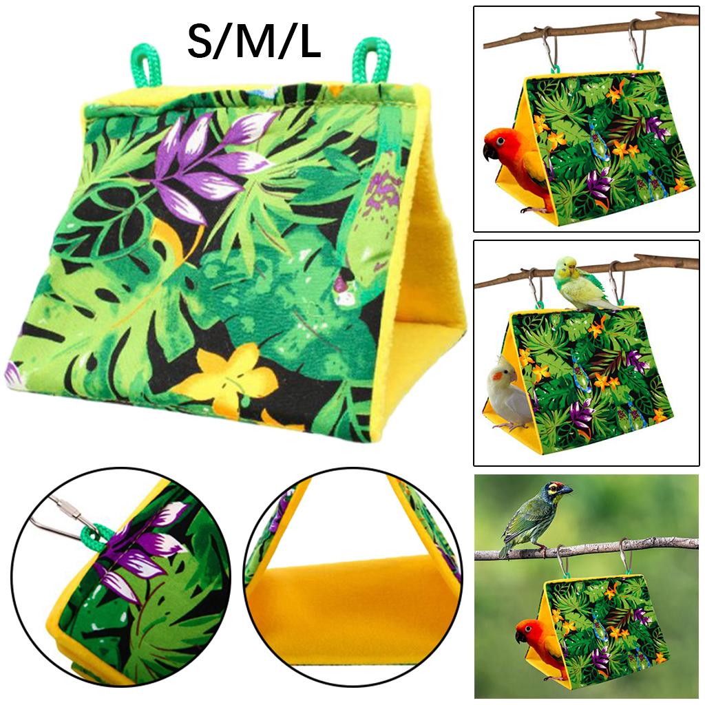 Pet Bird Nest House Hanging Hammock Shed Hut Cage Birds Hideaway Sleeping Bed for Parrot Parakeet Cockatiels Budgies Lovebirds